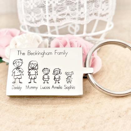 Modern Love Theme Keyring Personalised Keyring Gift For Sister - Foto 11