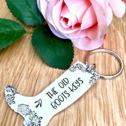 The Old Boot Gift For Nanny, Hand Stamped, Gift..