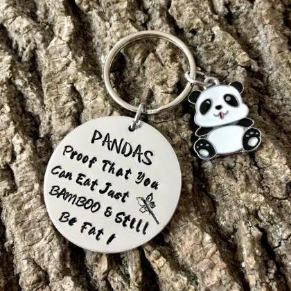 Panda Keyring, Gift for a Panda lov..