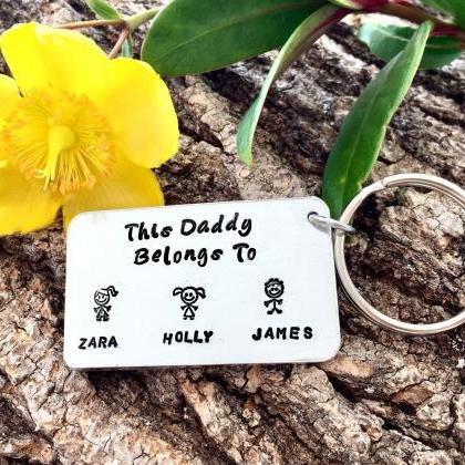 This Daddy belongs to, Hand stamped..