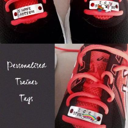 Trainer Tags, Personalised Trainer Tags, Ice, In..