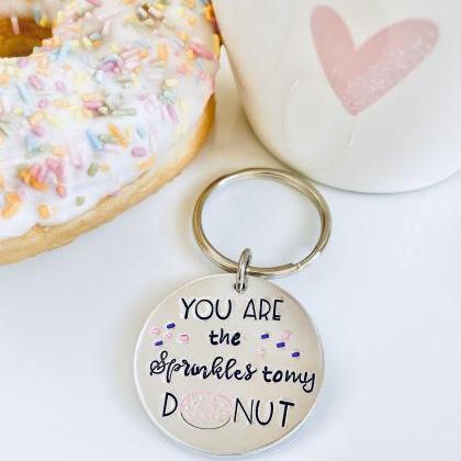 Donut Keyring, Personalised Gift, B..