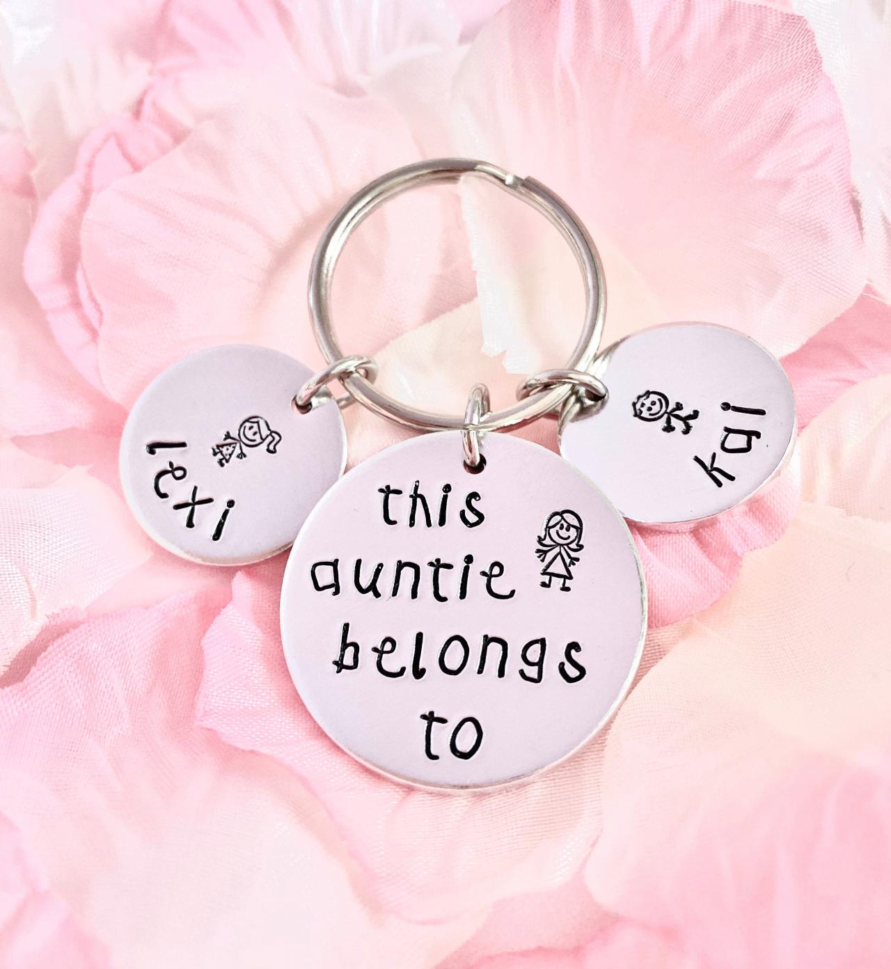 This Auntie Belongs To, Personalised Gift, Gift For Her, Gift For Auntie, from the kids, Aunt Gift, Auntie Gift, Hand stamped Gift, Aunt