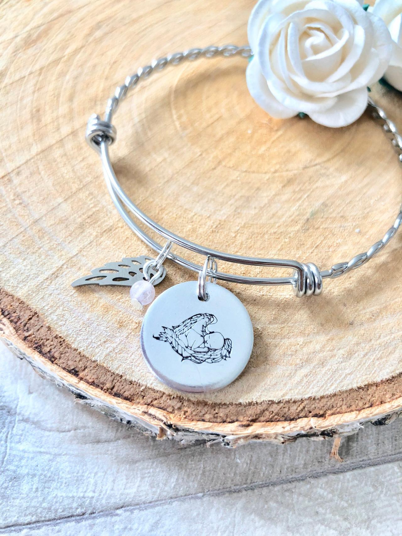 Mummy to Angels, Angel Mum, Baby Loss Jewellery, Miscarriage Stillbirth Gift, Loss of a baby Memorial Gift, Sympathy,