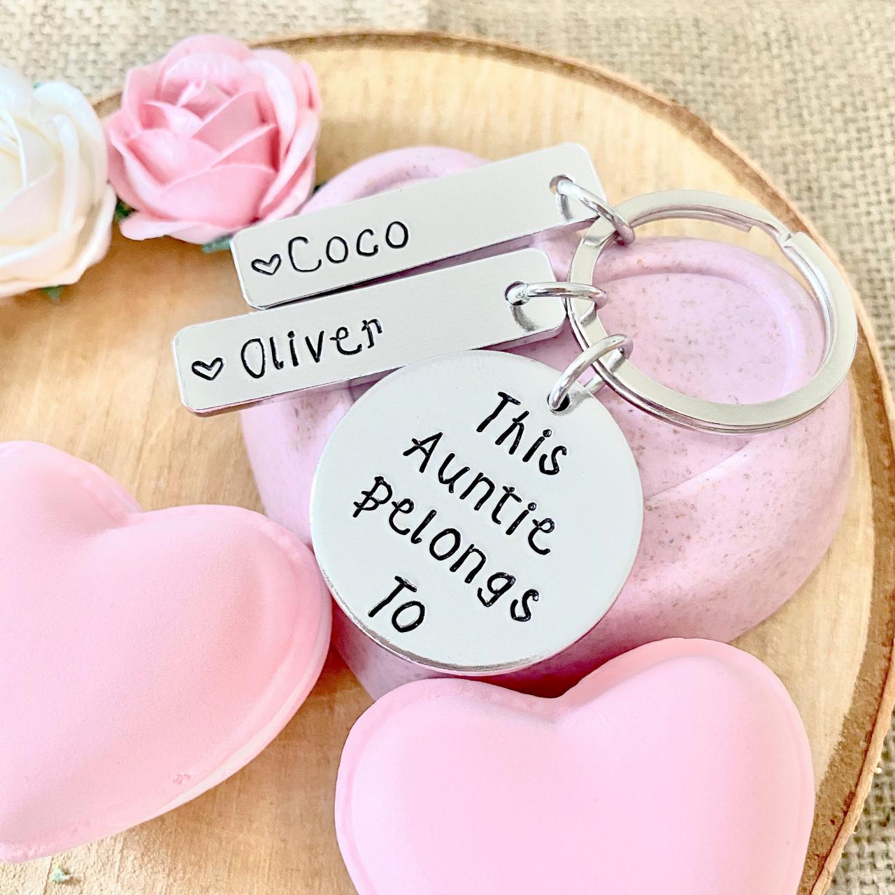 This Auntie Belongs To, Personalised Gift, Gift For Her, Gift For Auntie, From The Kids, Aunt Gift, Auntie Gift, Hand Stamped Gift, Aunt
