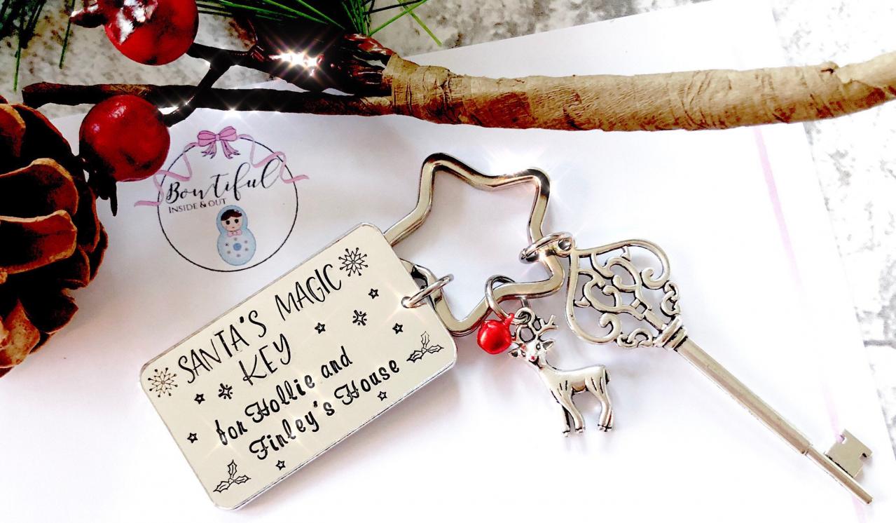 Santas Magic Key, Santas Key, Father Christmas' Magic Key, Christmas Tradition, Christmas Decoration, Personalised Christmas Decoration,