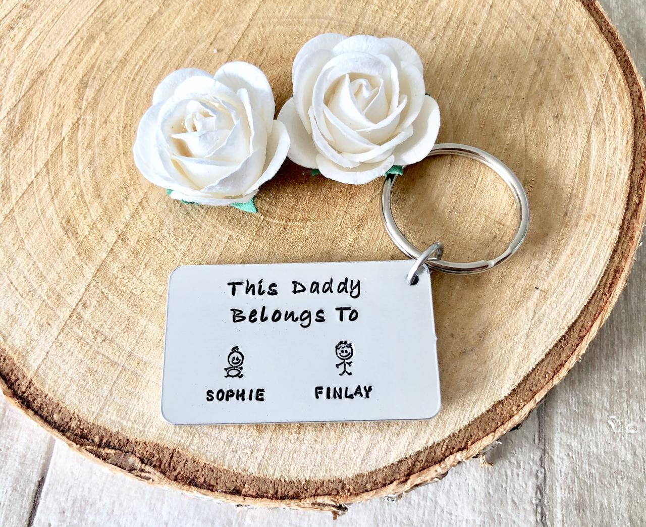 This Daddy belongs to, Hand stamped, Fathers Day, For Him, Fathers Day Present, Personalised Gift, For Daddy, New Daddy, Gift for Daddy,