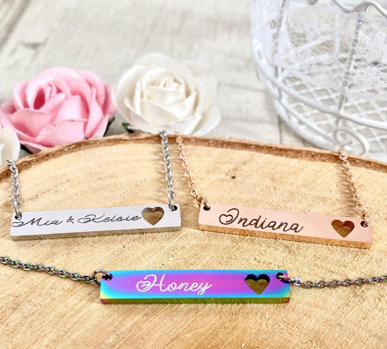 Name Necklace, Mothers Day Gift, Personalised Necklace, Custom Necklace, Necklace for Mom, Gift for Mum, Gift for Mom, Mum Gift, Rainbow