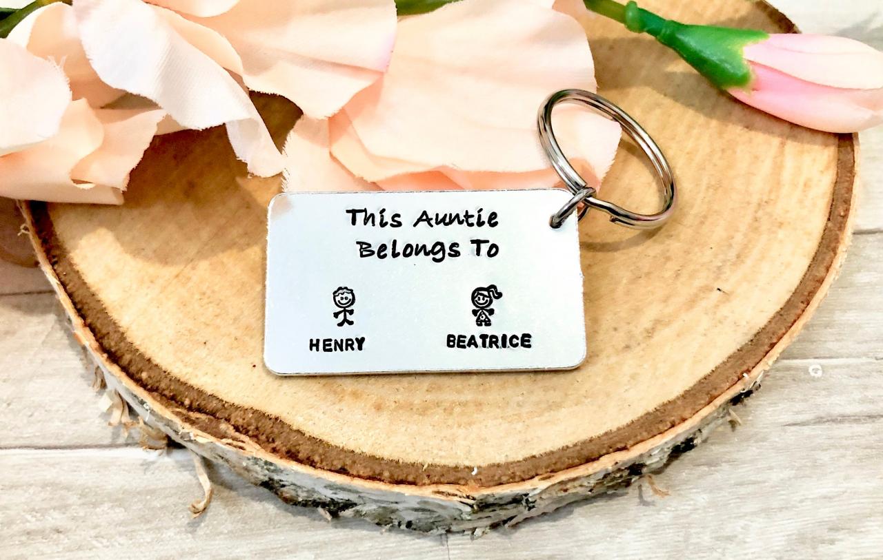 This Auntie Belongs To, Mothers Day, For Her, Baby Announcement, Personalised Gift For Her, Hand Stamped, Auntie Gift, Aunt Gift,