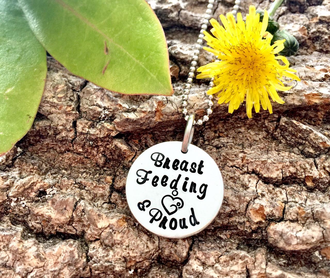 Breast Feeding Necklace, Nursing, Hand Stamped Necklace, Mum, For Her, Gift For Her, Mothers Day Gift, Breastfeeding, Breast Feeding,