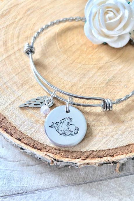 Mummy To Angels, Angel Mum, Baby Loss Jewellery, Miscarriage Stillbirth Gift, Loss Of A Baby Memorial Gift, Sympathy,
