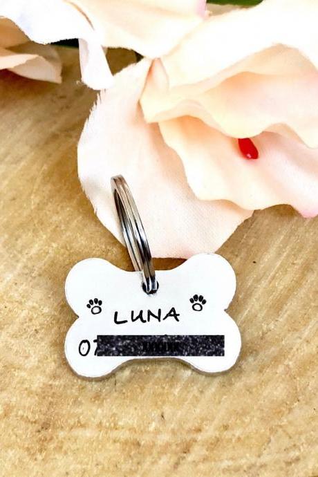 Dog Tag for Dogs, Dog ID Tag, Personalised Dog Tag, Pet ID, Pet Identification, Handstamped Dog Tag, Hand Stamped Pet ID