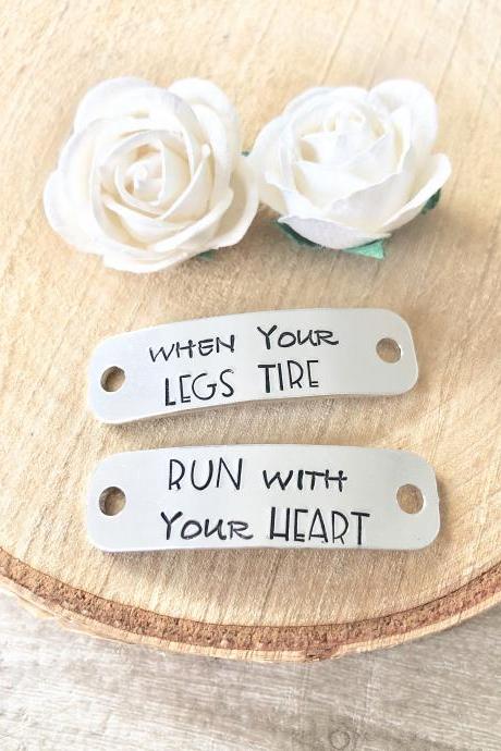 Trainer Accessories, Running Shoe Tag, Shoelace Tags, Runnin Tags, Running, Motivation, Gift for Runner, Marathon Gift, Personalised Tags