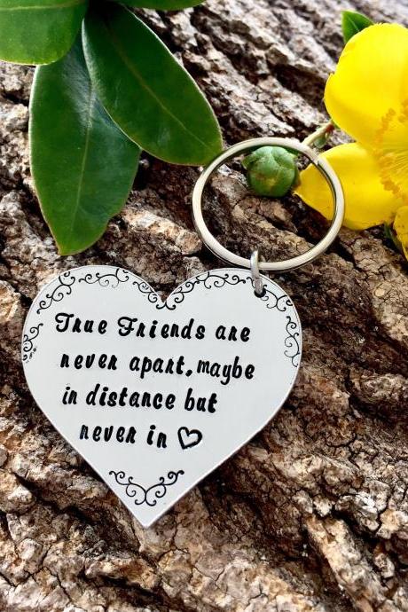 True Friends, Leaving Gift, Best Friend Gift, Best Friends, Travelling Gift, Gift for a Friend, Gift for Her, Forever Friends, Hand stamped