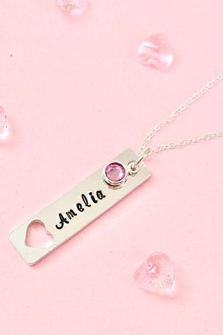 Name Necklace, Personalized Necklace, Personalised Necklace, Name Jewelery, Birthstone Necklace, Dainty Name Necklace, Necklace with Name