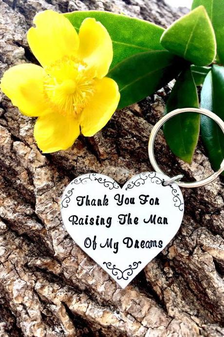 Thank you gift, Mother of the Groom, Mother in Law Gift, Wedding Party Gift, Wedding Gift, Gift for Her, Man of my dreams, Hand stamped